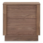 Round Off Tall Nightstand Walnut Brown - 1630Living