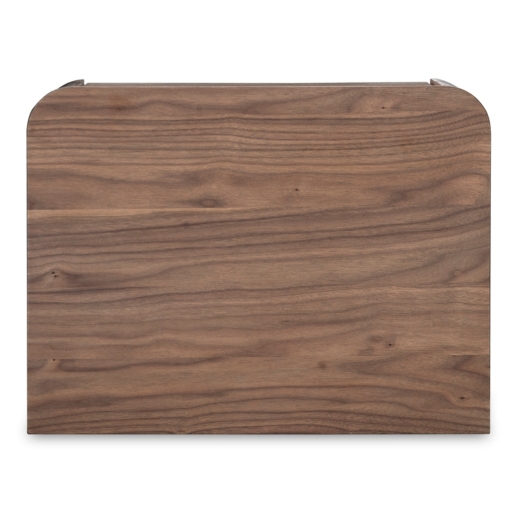 Round Off Tall Nightstand Walnut Brown - 1630Living