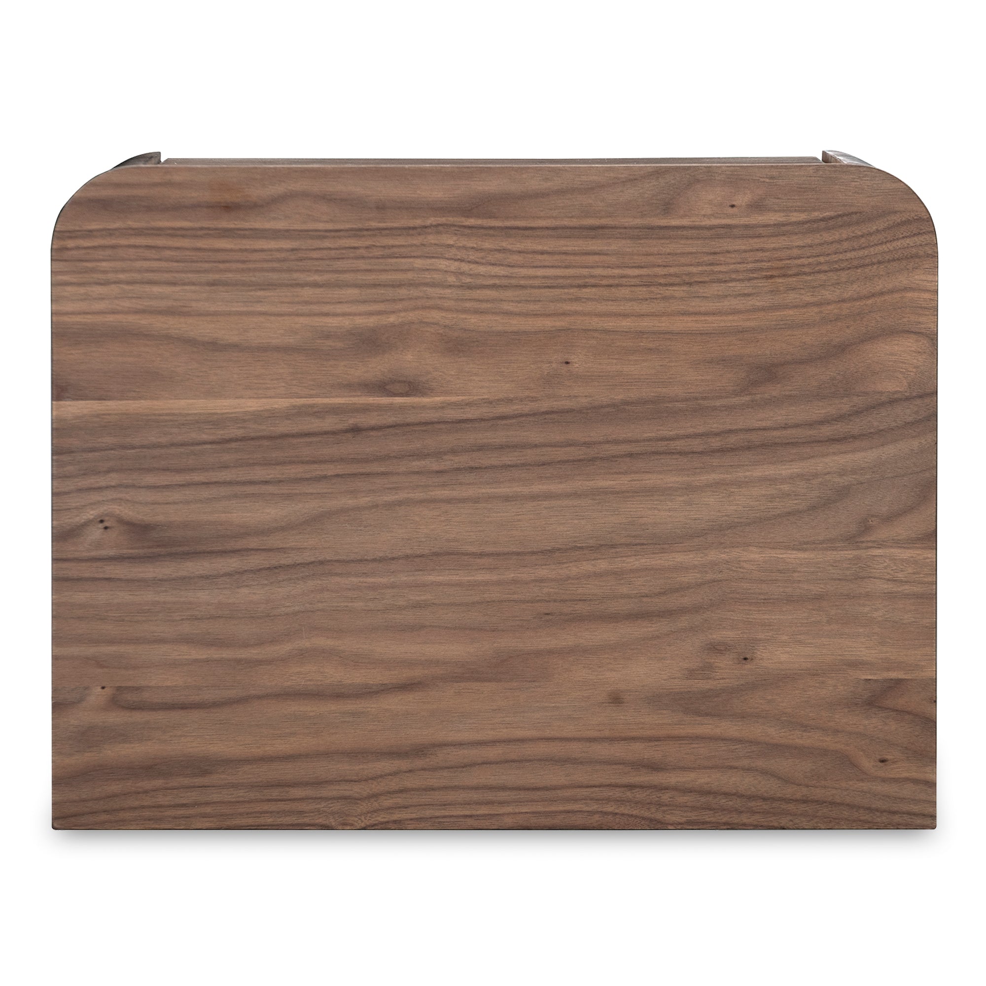 Round Off Tall Nightstand Walnut Brown - 1630Living
