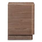 Round Off Tall Nightstand Walnut Brown - 1630Living