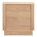 Round Off Tall Nightstand Natural Oak - 1630Living