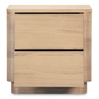 Round Off Tall Nightstand Natural Oak - 1630Living