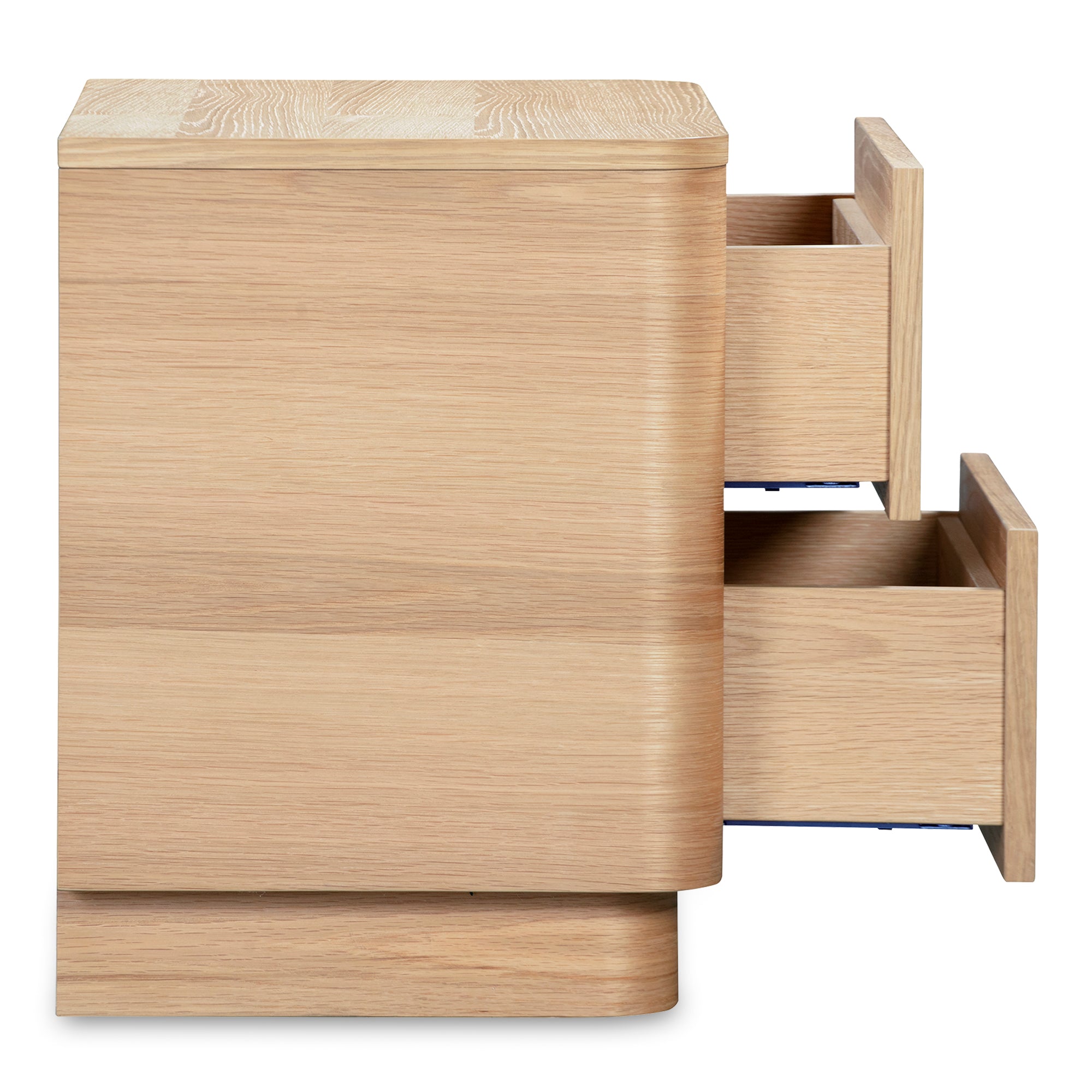 Round Off Tall Nightstand Natural Oak - 1630Living