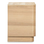 Round Off Tall Nightstand Natural Oak - 1630Living