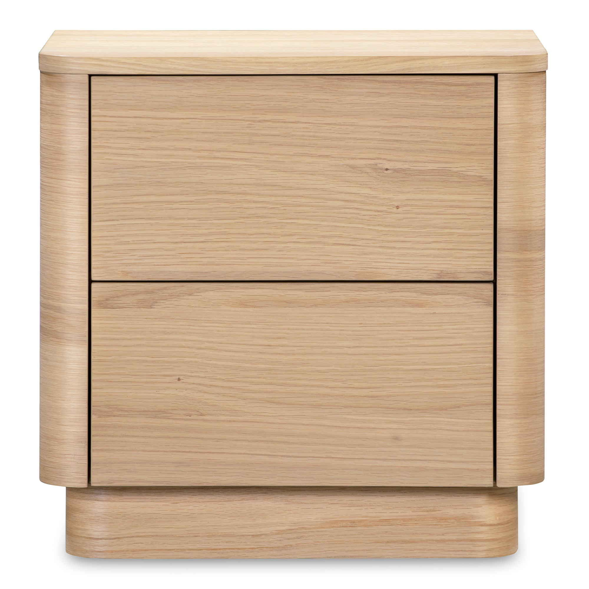 Round Off Tall Nightstand Natural Oak - 1630Living