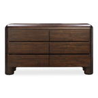 Rowan 6 Drawer Dresser Dark Brown - 1630Living