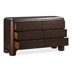 Rowan 6 Drawer Dresser Dark Brown - 1630Living