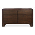 Rowan 6 Drawer Dresser Dark Brown - 1630Living