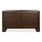 Rowan 6 Drawer Dresser Dark Brown - 1630Living