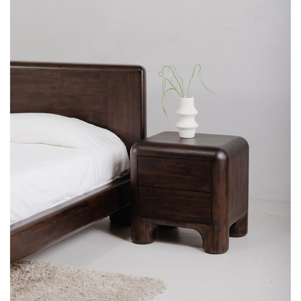 Rowan Nightstand Dark Brown - 1630Living