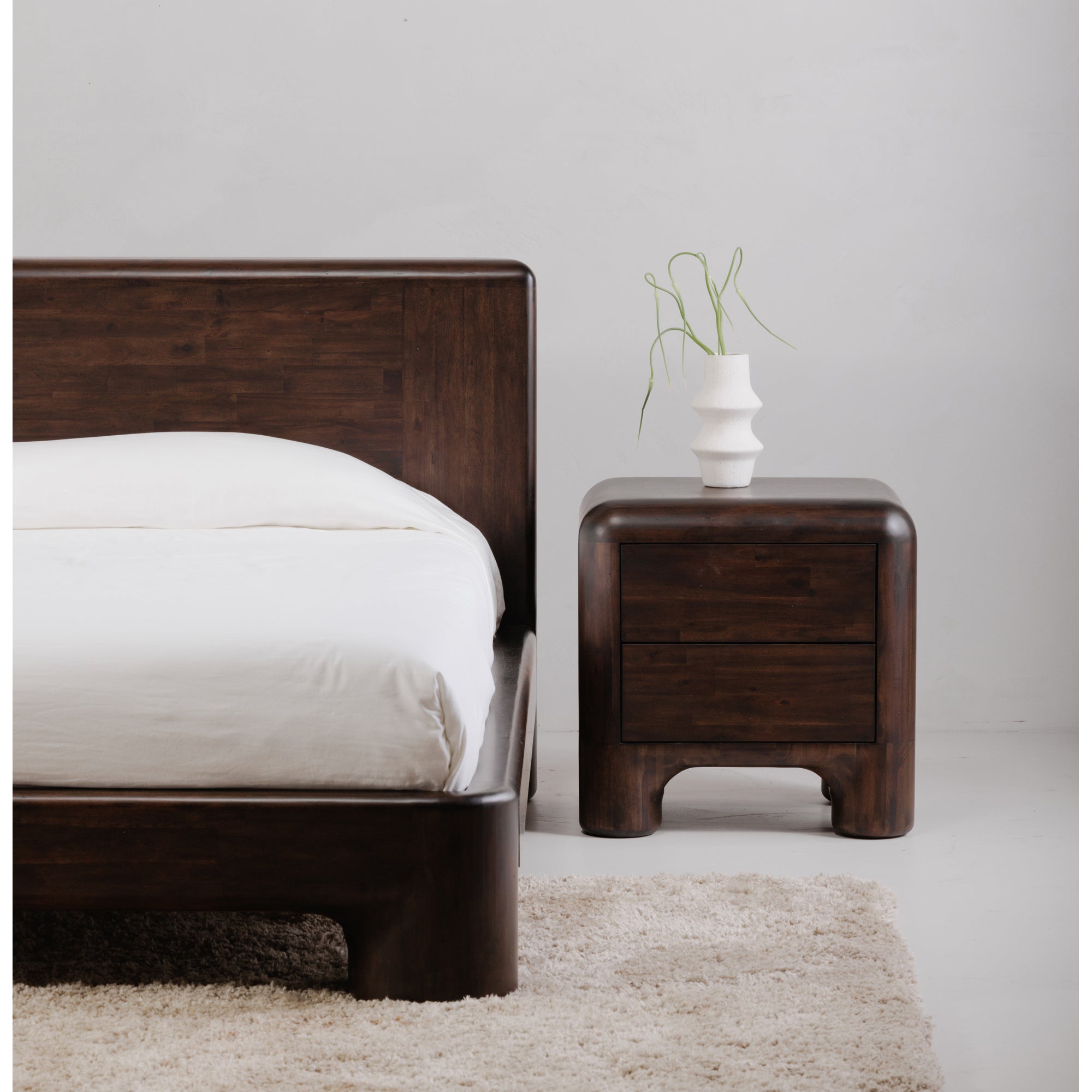 Rowan Nightstand Dark Brown - 1630Living