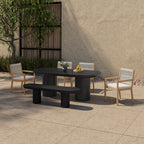 Rocca Bench Black - 1630Living