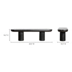Rocca Bench Black - 1630Living
