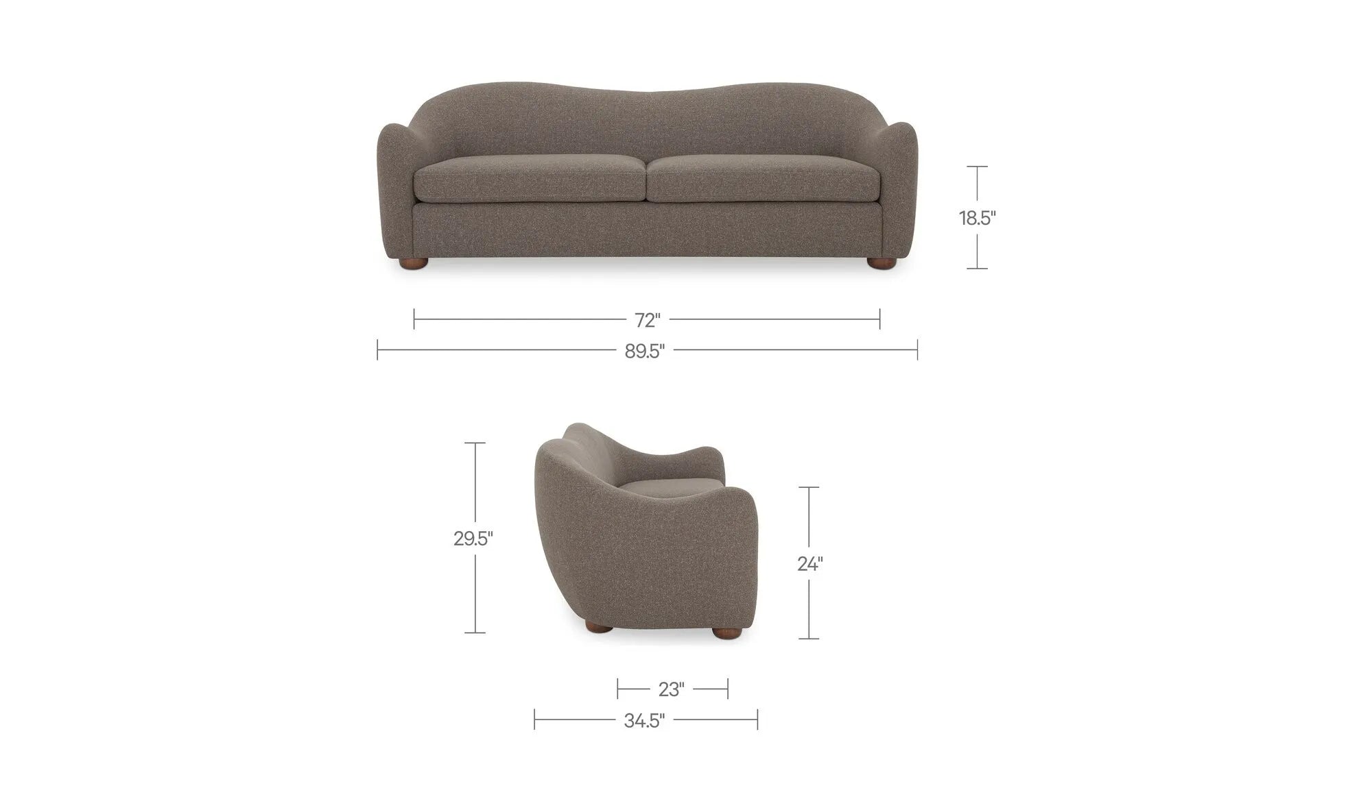 Bria Sofa Brown - 1630Living