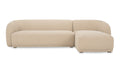 Faye Right Sectional Tan Faux Mohair - 1630Living