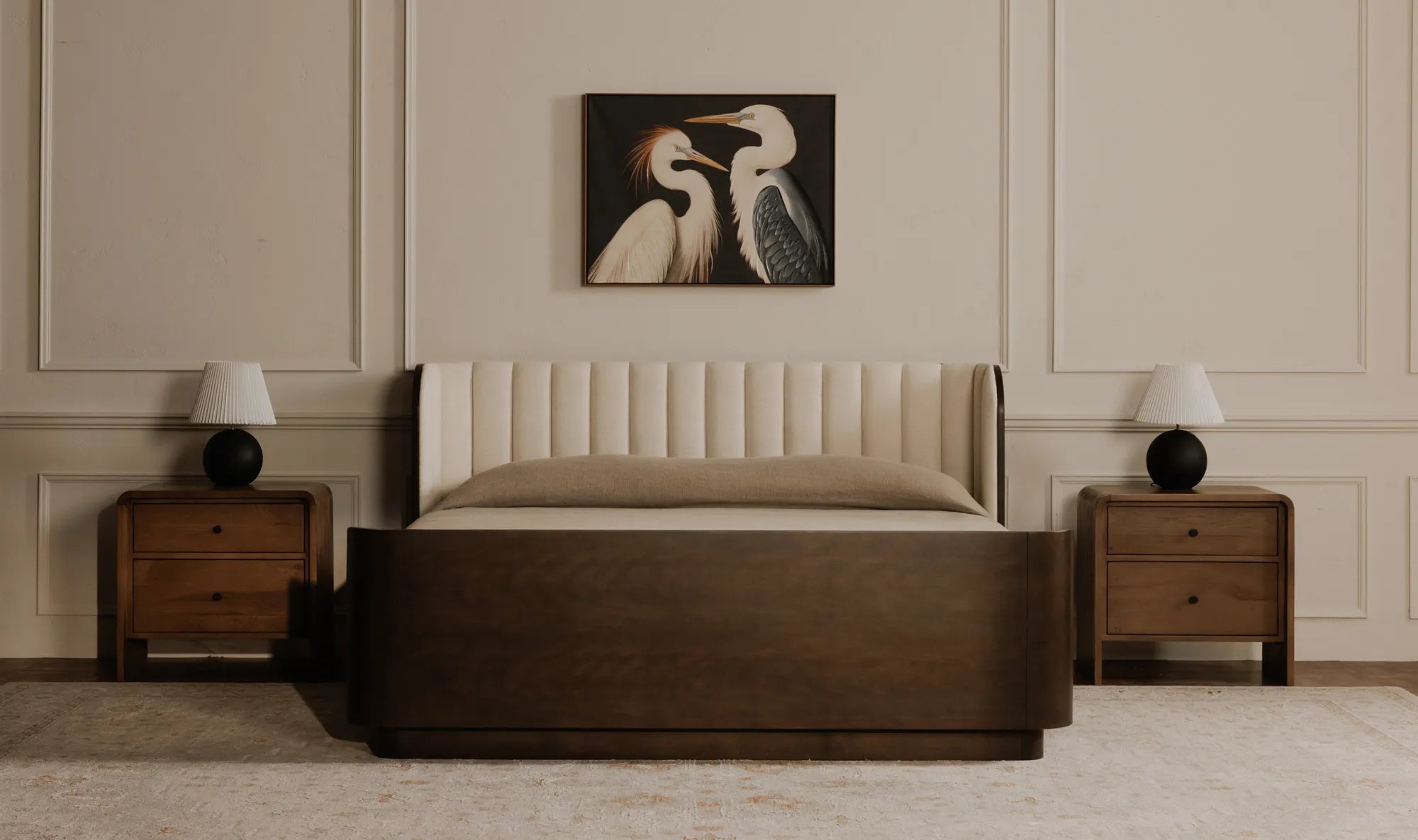 Scarlette Queen Bed Cream - 1630Living