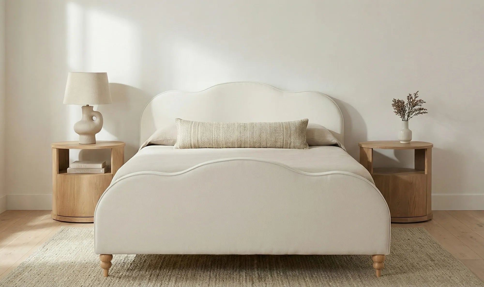 Jacqueline Queen Bed Cream - 1630Living