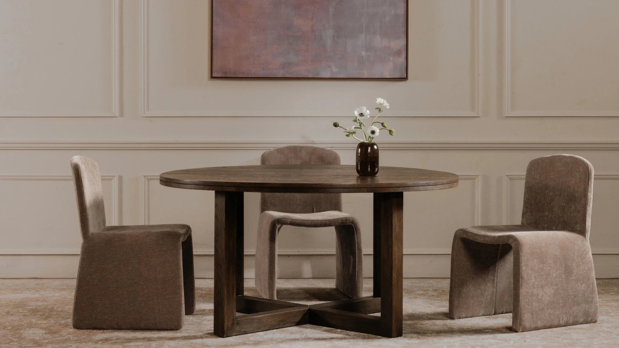 Joel Dining Table Dark Brown - 1630Living