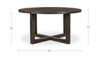 Joel Dining Table Dark Brown - 1630Living