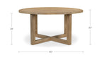 Joel Dining Table Natural - 1630Living