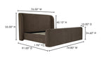 Sophia Queen Storage Bed Brown - 1630Living