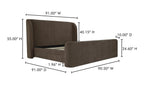 Sophia King Storage Bed Brown - 1630Living