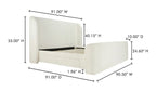 Sophia King Storage Bed Cream - 1630Living
