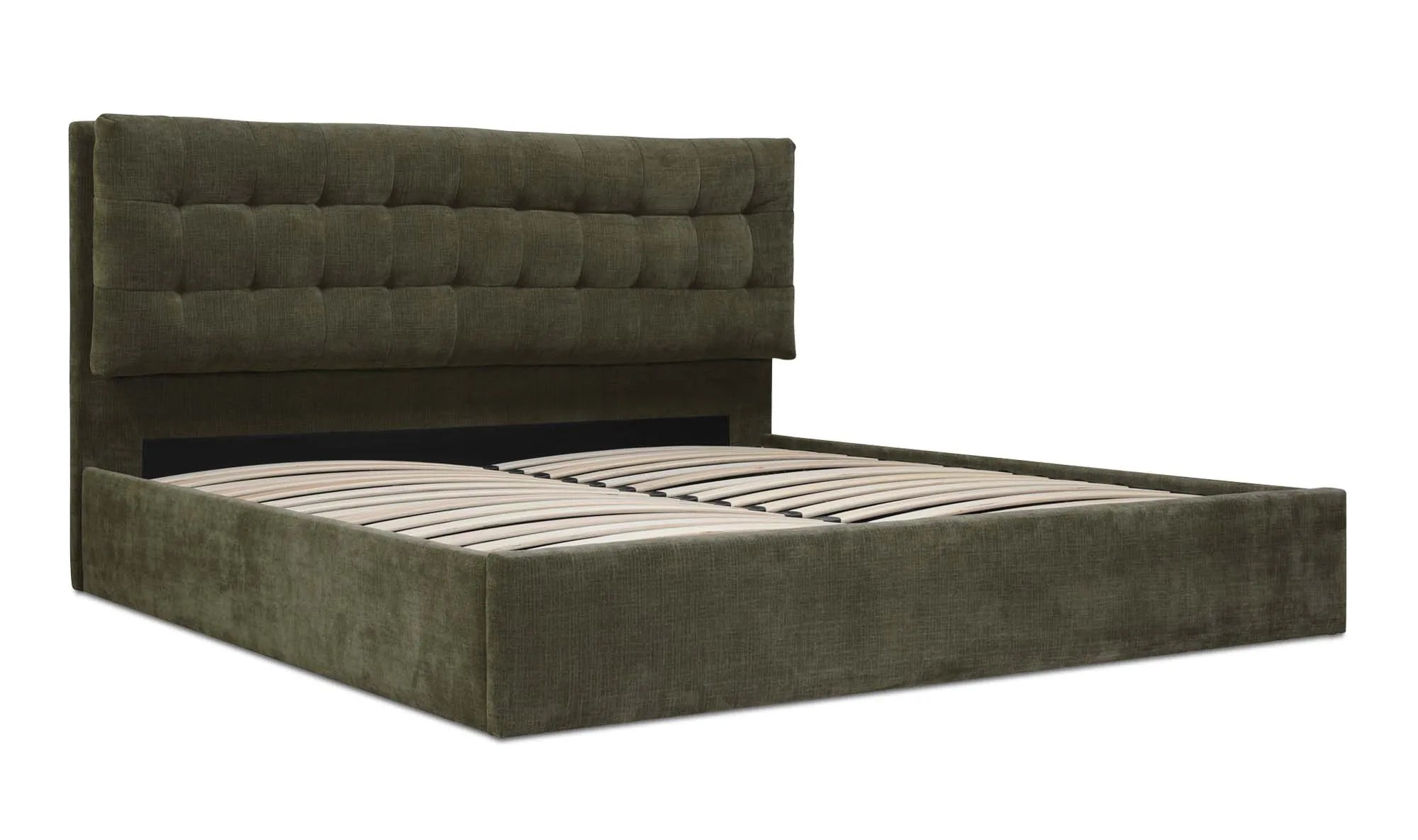 Sebastion King Storage Bed Green - 1630Living